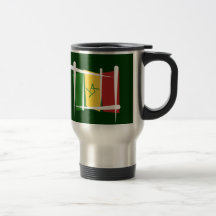 Drapeau de brosse du Sénégal Mugs À Café