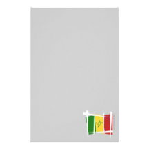 Drapeau de brosse du Sénégal Papiers À Lettres