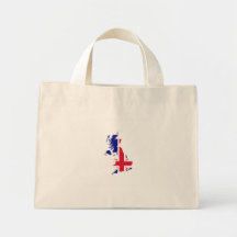 Drapeau de carte de la Grande-Bretagne Sacs