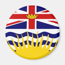 Drapeau de Colombie-Britannique du Canada Aimant Pour Réfrigérateur