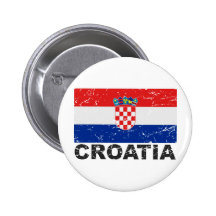 Drapeau de cru de la Croatie Badges