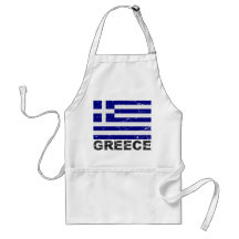 Drapeau de cru de la Grèce Tablier