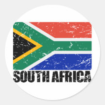 Drapeau de cru de l'Afrique du Sud Adhésifs