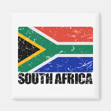 Drapeau de cru de l'Afrique du Sud Magnets Pour Réfrigérateur