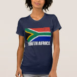 Drapeau de cru de l'Afrique du Sud T-shirt