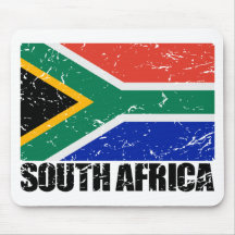 Drapeau de cru de l'Afrique du Sud Tapis De Souris