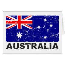 Drapeau de cru de l'Australie Carte