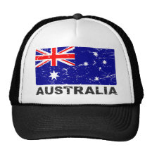 Drapeau de cru de l'Australie Casquettes