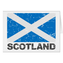 Drapeau de cru de l'Ecosse Carte De Vœux