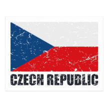 Drapeau de cru de République Tchèque Cartes Postales