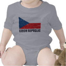 Drapeau de cru de République Tchèque T-shirts