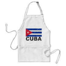 Drapeau de cru du Cuba Tabliers