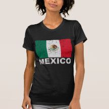 Drapeau de cru du Mexique T-shirt