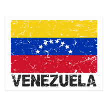 Drapeau de cru du Venezuela Carte Postale