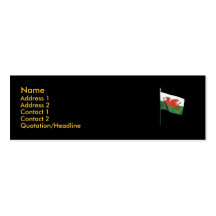 Drapeau de Gallois Cartes De Visite Professionnelles