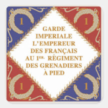 drapeau de garde impériale autocollants