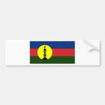 Drapeau de gens du pays de la Nouvelle-Calédonie K Adhésif Pour Voiture