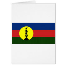 Drapeau de gens du pays de la Nouvelle-Calédonie K Carte De Vœux