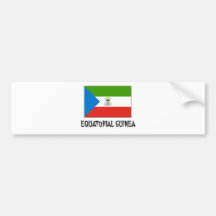 Drapeau de Guinée équatoriale Autocollant Pour Voiture