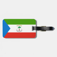 Drapeau de Guinée équatoriale Étiquettes À Bagage
