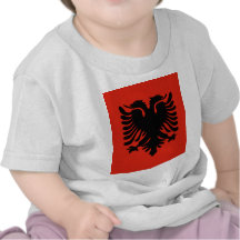 Drapeau de haute qualité de l'Albanie T-shirt