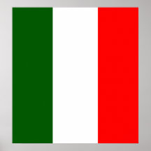 Drapeau de haute qualité de l'Italie Posters