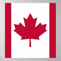 Drapeau de haute qualité du Canada Affiches