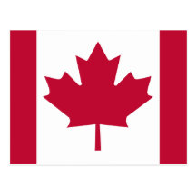 Drapeau de haute qualité du Canada Cartes Postales