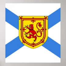 Drapeau de haute qualité du Canada la Nouvelle-Éco Poster
