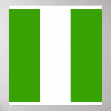 Drapeau de haute qualité du Nigéria Posters