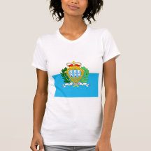 Drapeau de haute qualité du Saint-Marin T-shirt