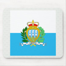 Drapeau de haute qualité du Saint-Marin Tapis De Souris