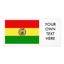 Drapeau de la Bolivie Photocarte Customisée