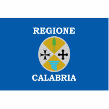 Drapeau de la Calabre, Italie Photo En Découpe