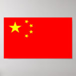 Drapeau de la Chine Posters
