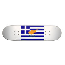 Drapeau de la Chypre de Grec Skateboards Personnalisés