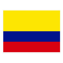 Drapeau de la Colombie Carte Postale