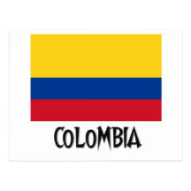 Drapeau de la Colombie Cartes Postales