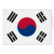 Drapeau de la Corée du Sud Cartes