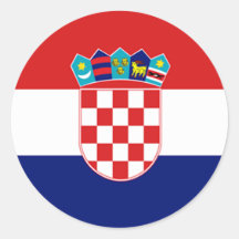 Drapeau de la Croatie Autocollants