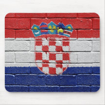 Drapeau de la Croatie Tapis De Souris
