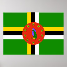 Drapeau de la Dominique Posters