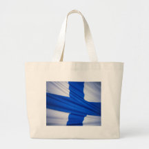 Drapeau de la Finlande Sac De Toile