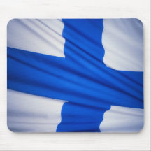 Drapeau de la Finlande Tapis De Souris