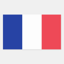 Drapeau de la France Autocollants Rectangulaires