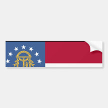 Drapeau de la Géorgie Adhésifs Pour Voiture