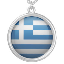 Drapeau de la Grèce Colliers Personnalisés