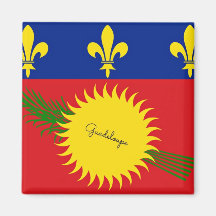 Drapeau de la Guadeloupe Aimant Pour Réfrigérateur