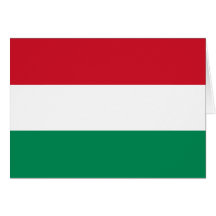 Drapeau de la Hongrie Carte De Vœux