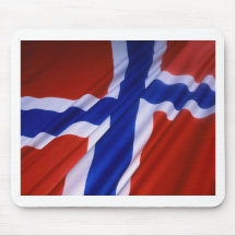 Drapeau de la Norvège Tapis De Souris
